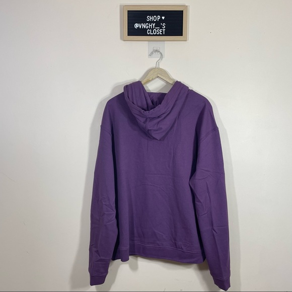 Urban Outfitters Standard Cloth Foundation Hoodie Sweatshirt Purple - Picture 10 of 11